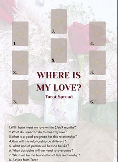 the tarot spread for where is my love?