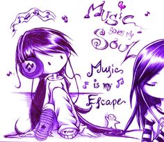 Scene Kid Art, Emo Pictures, My Escape, 2000s Art, Music Cartoon, Music Drawings