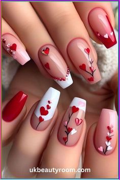 Valentine's Nails Inspiration, Trendy and Romantic Nail Designs, Heartfelt Nail Art Ideas, Perfect for Valentine's Day, Love-themed Manicures, Red and Pink Nail Colors, Glittery and Glamorous Nail Accents, DIY Valentine's Nail Trends, Express Your Love Through Your Nails, Nail the Perfect Valentine's Look, Surprise Your Date with Stunning Nails, Elevate Your Manicure Game this Valentine's Day! 💅❤️ #ValentinesNails #NailArtRomance #DIYManicure #HeartNailArt #ValentinesManicure #NailDesignsLove Diy Valentine's Nails, Vday Nails, Pink Nail Colors, Ootd Instagram, Valentine Nail Art, Romantic Nails, Nail Art For Beginners, Heart Nail Art