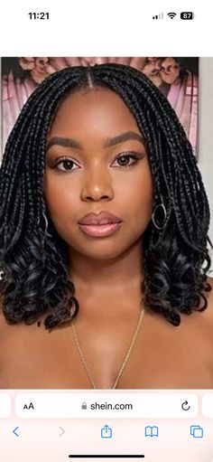 Headband And Braids Black Women, Spring Twist Bob Hairstyles, Curly Box Braids For Black Women, Braid Mohawk For Black Women, Thick Twist Braids Hairstyles, Short Rasta Braids, Tomboy Braids, Bob Length Braids, Shoulder Length Braids For Black Women