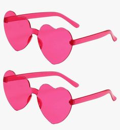 Elevate your bridal party's style with these charming heart-shaped sunglasses, an ideal gift for your bridesmaids and a fantastic addition to any celebration. These elegant, transparent candy-colored shades are crafted from durable PC materials, ensuring they are both lightweight and skin-friendly for all-day wear. The heart-shaped rimless frame is designed to flatter a variety of face shapes and ages, with dimensions of 2.2 inches in height, 5.59 inches in width, and 5.7 inches for the temple l Bridal Party Sunglasses, Pink Heart Sunglasses, Wedding Sunglasses, Maid Of Honor Gift, Unique Bridesmaid, Heart Glasses, Party Sunglasses, Gifts Bridesmaid, Heart Shaped Sunglasses