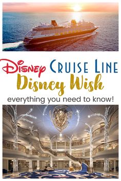 the disney cruise ship with text overlay that reads, everything you need to know