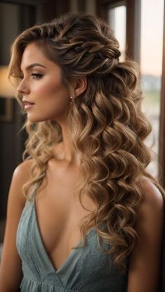 #BEAUTY, #RELATIONSHIPS #Fashion #Animals #Outfits #Winter Outfits #Animals Long Wavy Hair Hairstyles Ideas, Down Prom Hairstyles For Long Hair, Bridal Hairstyles Loose Curls, Loose Prom Hair, Prom Hairstyles For Long Hair All Down Curls, Bridesmaids Hairstyles For Medium Hair, Pageant Hair For Off The Shoulder Dress, Down Pageant Hairstyles, Formal Hairstyles For Long Hair Down