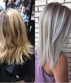 MAKEOVER: Killing the Brass For A Bright Ashy #blonde - Hair Color - Modern Salon Blonde Foils, Salon Hair Color, Ashy Blonde, Ash Hair Color, Silver Hair Color, Hair Color For Women, Hair Color Highlights, Trendy Hair Color, Red Hair Color