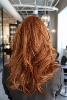 Red Hot: 30+ Copper Hair Color Ideas That Will Bring the Heat - Flo's Blog Natural Redhead With Highlights Copper, Hair Colour Ideas Copper, Balayage Natural Red Hair, Highlight Copper Hair, Copper Hair From Blonde, Red Hair Inspiration Natural, Solid Copper Hair Color, Cowboy Copper On Blonde Hair