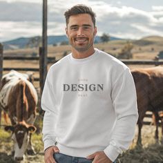 Enjoy the benefits of our engaging and high-resolution mockups, to boost your business's attention. Showcasing the Gildian 18000 Sweatshirt, this mockup provides professional scene-setting images to boost sales. Want to Create your own bundle? Explore our shop page to take advantage of the limited time bundle offers (See Codes in Product Images) https://www.etsy.com/au/shop/CrafticDesignsStudio/  ⭐️DETAILS⭐️ - This image is for the Gildan 18000 Sweatshirt - You will instantly receive a high-reso White Crew Sweater With Branding, White Crew Neck Sweater With Branding, White Relaxed Fit Sweater With Branding, White Long Sleeve Sweater With Branding, White Crew Neck Sweatshirt With Branding, Scene Setting, White Crewneck, Oversized Sweatshirt, Business Design