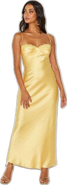 Formal Fitted Solid Color Slip Dress, Solid Color Fitted Slip Dress For Formal Occasions, Fitted Solid Color Slip Dress For Formal Occasions, Fitted Slip Dress For Formal Occasions, Glamorous Formal Dress, Elegant Solid Color Slip Dress For Night Out, Elegant Gold Midi Dress With Spaghetti Straps, Chic Solid Color Slip Dress For Party, Chic Slip Dress For Party