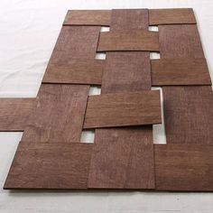 some wood pieces laid out on top of each other