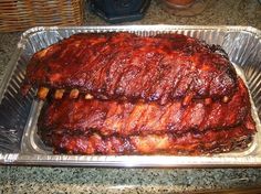 the meat is cooked and ready to be put in the oven on the grilling pan