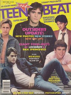 The heck is this The heck Matt Dillon Magazine, 80’s Aesthetic, Hearts Everywhere, Teen Magazines