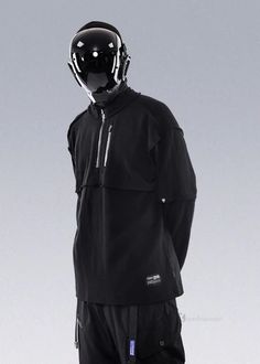 Techwear Waffle Shirts Sweaters - WHYWORKS® - X Neck Stitching, Diamond Texture, Edge Stitching