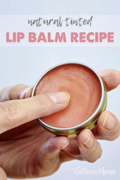 Tinted Lip Balm Recipe, Homemade Lip Balm Recipe, Lip Balm Recipe, Balm Recipe, Lip Scrub Homemade, Lip Scrub Diy, Wellness Mama