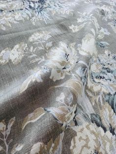 the fabric is very large and has many flowers on it