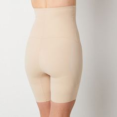 Contour your curves with these Ambrielle women's LYCRA FitSense technology high-waist leg thigh slimmers. This tag-free body shaper combines breathable fabric with a comfortable stretch for extra tummy control and firm support for all-around shaping.Closure Type: Full ElasticConcerns: Rear SolutionsSupport: Extra Firm SupportFiber Content: 66% Nylon, 34% SpandexFabric Description: KnitCrotch Fiber Content: 92% Cotton, 8% SpandexCare: Machine Wash, Tumble DryCountry of Origin: Imported Sculpting Smoothing Bottoms Mid-thigh Length, Sculpting Smoothing Mid-thigh Bottoms, Sculpting Shapewear Bottoms With Short Leg, Compressive Shapewear Bottoms With Built-in Padding, Body Shaper, Body Shapers, Long Legs, Shapewear, Breathable Fabric