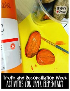 an image of a table with some food on it and the words truth and recollation week activities for upper elementary students