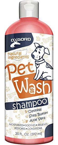 a bottle of pet wash shampoo on a white background