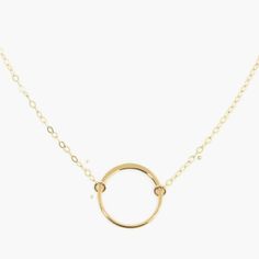 Karma Circle Necklace – Wild Moonstone Open Circle Necklace, Gold Circle Necklace, Gold Ring Stack, Fashion Business, Circle Necklace, Necklace Dainty, The Circle, Gold Filled Jewelry, Gold Pendant Necklace