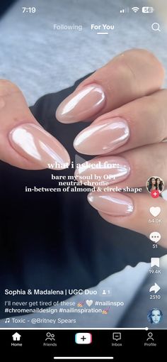 Chrome Nails Designs, Bride Nails, Summer Nails Colors, Neutral Nails, Bridal Nails, Minimalist Nails, Healthy Nails, Chrome Nails, Powder Nails