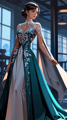 Earth Inspired Dress, Fantasy Dress Drawing Outfit Ideas, Royal Casual Outfits, Elegant Evening Gowns Stunning Dresses, Royal Dresses Fantasy, Female Superhero Costumes Design, Fantasy Queen Dress, Fantasy Gowns Warriors, Character Outfit Ideas