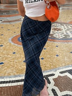 ⚡Buy 2023 Vintage Checkered Maxi Skirt Blue L under $29.00 in Skirts at AnotherChill.com Online. Style: Casual, Street, Y2K, Sweet, Vintage, Preppy. Fabric Content: Polyester, Spandex. Fit Type: Regular fit. Length: Maxi Skirt. : Embrace the timeless charm of our Vintage Checkered Maxi Skirt. Its checkered-inspired pattern print adds a touch of retro flair to any outfit. Made with a combination of polyester and spandex, this skirt offers a comfortable and regular fit. The maxi length exudes eleg Long Skirts Korean, Aesthetic Skirt, Skirts Korean, Long Plaid Skirt, Skirt Preppy, Street Y2k, Vintage Preppy, Mini Robes, Long Skirts