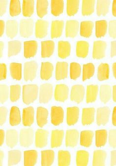 yellow watercolor paint swatches on white background