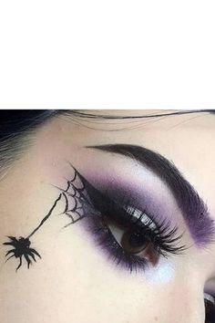 Spider Makeup, Halloweenský Makeup, Holloween Makeup, Cute Halloween Makeup, Halloween Eye Makeup