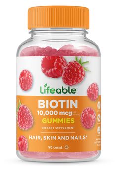 PRICES MAY VARY. GREAT TASTING RASPBERRY FLAVOR GUMMY: These biotin gummy vitamins have a fruity raspberry flavor everyone loves; they are pleasant and easy to chew; you will find yourself reaching for more. NATURAL FLAVORED AND VEGETARIAN: These vegetarian vitamin c gummies are certified non-GMO, gluten-free, and dairy-free. They are free of peanuts and tree nuts and they are made with natural pectin. Kosher and halal. SUPPORT HAIR AND NAIL GROWTH: These biotin gummies may help support soft and Nails Growth, Hair Skin And Nails Vitamins, Vitamins For Vegetarians, Vitamin C Gummies, Biotin Supplement, Nail Vitamins, Hair Skin And Nails, Gummy Vitamins, Glamorous Hair