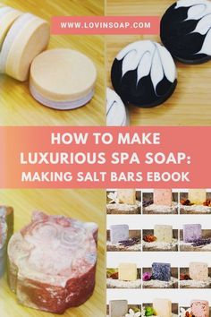 Create luxurious handmade soap with the Making Salt Bars Recipe eBook from Lovin Soap Studio. Craft your own spa-worthy creations with 12 customizable salt bar soap recipes and detailed instructions for cold process soap making. Whether you're a beginner or experienced soaper, this eBook is perfect for elevating your skincare routine or product line. #saltbarsoap #coldprocess #soaprecipes #spasoap Bar Soap Recipes, Soap Studio, Spa Bar, Spa Soap, Salt Bar