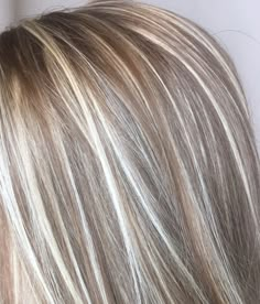 Platinum Blonde And Brown Highlights, Medium Brown Hair With Platinum Highlights, 20 Foils Highlights, Blonde Partial Foil Highlights On Brown Hair, Crown Foil Highlights, Full Head Blonde Foils On Brown Hair, Herringbone Highlights Hair, Heavy Lowlights On Blonde, Platnium Blonde Hair With Lowlights And Highlights Ash Brown