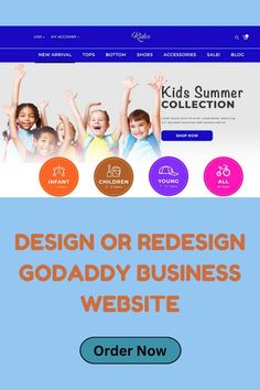 the website for kids's summer collection, which is designed to help children learn how to