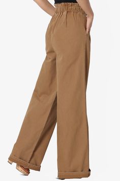 High-Waisted Full Length Baggy Wide Trousers in Washed canvas twill is a classic option for formal and informal events. They're versatile enough to wear with a statement top or classic shirt.Wide-leg pants, Washed cotton canvas twillPaperbag elasticized waistband, Two side slant pocketsHigh rise, Non-stretchy mid-weight fabricFits true to US size, however those who are between sizes should take the smaller size, S=26-27, M=28-29, L=30-31, XL=32-33Model size : 5'3" height, 33" bust, 24" waist, 34 Stretch Denim Pants, High Waist Wide Leg Pants, Leg Bands, Wide Trousers, Chinos Pants, Classic Shirt, Denim Pants, Leg Pants, Wide Leg Pants