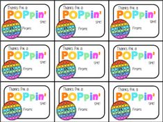 poppin's labels with the words looking fabulous to be