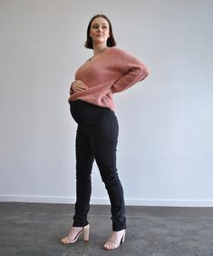 Work Straight-Leg Maternity Pants Around April Maternity Preggi Central Maternity Shop 35 Weeks Pregnant, 25 Weeks Pregnant, Maternity Boutique, Support Pictures, Breastfeeding Clothes, Maternity Pants, Pregnancy Wardrobe, Pre Pregnancy, Nursing Bra