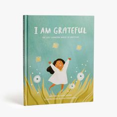 a children's book with the title i am grateful written in black and white