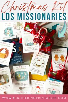 christmas gifts for kids and adults with text overlay that reads, christmas gift id's mississionaries