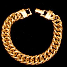 14kt Gold Plated Curb Chain Bracelet. 7/16” Inch Wide X 7” Inches Long. This Is A Really Nice High Quality Bracelet, Beautiful Color And Looks Great On! New Condition And Comes In A Velvet Dust Pouch. Bundle & Save: Bundle 2 Or More Items For A Private Discount Next Day Shipping On All Orders 5 Star Rated Poshmark Ambassador Formal Gold Charm Bracelet, Formal Gold Charm Bracelet With Gold Chain, Classic Gold Charm Bracelet For Formal Occasions, Gold Curb Chain Bracelet For Formal Occasions, Gold Elegant Charm Bracelet, Classic Gold Chain Bracelet For Anniversary, Formal 14k Gold Charm Bracelet, Classic Yellow Gold Collectible Bracelet, Classic Collectible Yellow Gold Bracelet