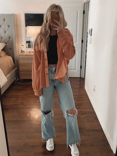 Cute Jean Winter Outfits, Jean Jacket Outfits Modest, Cute Spring Outfits Casual Jeans, Womens School Outfits, Outfit Inspo Sneakers, Cute Spring Jean Outfits, Cute Church Fall Outfits, Cute Spring Outfits With Jeans, Teen Girl Spring Outfits