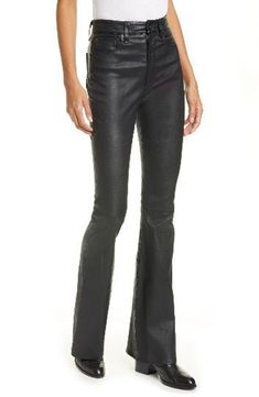 ★Product Description Women's & Girls 100% ✔ Genuine Soft Lambskin Leather New Designer Leather High Waist, Leather Flare pants Style Slim fit to skin Motorcycle Biker pant Fantastic figure Jeans Designer high Waist pant with a very Beautiful ♥ attractive look. Perfect for cocktail/ evening parties, nightclub, dance halls, proms, bar, club wear etc. (because Fashion always say look at this) ★ALL SIZES ARE AVAILABLE AS PER SIZES POSTED BELLOW X-SMALL = SMALL = Medium = LARGE = X-LARGE = 2X-LAR Leather Flare Pants, Biker Pants, Leather Pants Women, Pants Style, Flared Pants, Fitted Trousers, Leather Style, Pants Straight, Trouser Pants