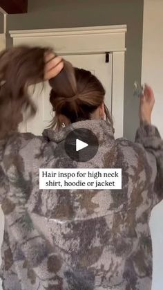 55K views · 685 reactions | Hair inspo for high neck shirt, hoodie or jacket 🤍🖤 | Torie.Bliss High Neck Shirt, High Neck Shirts, Neck Shirt, Hair Inspo, High Neck, Hair Styles, Hair