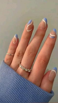 Nagel Tips, Casual Nails, Soft Nails, Makati, Cute Acrylic Nails, Acrylic Nail Designs, Blue Nails