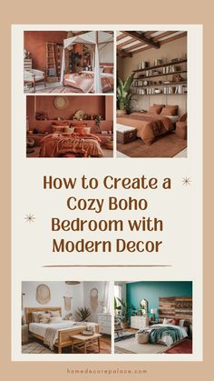 how to create a cozy boho bedroom with modern decor in adobe and photoshopped