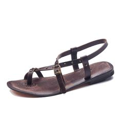 Leather Sandals For Womens Step into style and comfort with our Brown Leather Toe Loop Sandals for Women. Made with high-quality leather, these sandals feature a unique toe loop design that provides ultimate support and stability. Perfect for everyday wear or dressing up for a special occasion. Stride with confidence in these stylish sandals. Womens Leather Sandals, Hippie Sandals, Cheap Sandals, Tan Leather Sandals, Pretty Sandals, Toe Loop Sandals, Leather Sandals Handmade, Sandals Strappy, Genuine Leather Sandals