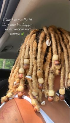 Thick Dreadlocks, Loc Colors, Thick Dreads, Colored Locs, Loc Goddess, Blonde Dreads, Loc Inspiration, Curly Braids, Pretty Braids