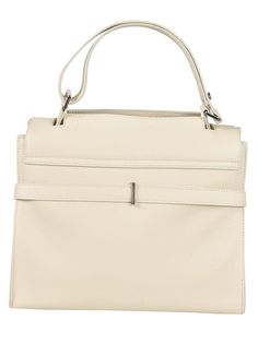 Sveva Shoulder Bag from Orciani Designer Tote Flap Bag With Detachable Strap, Luxury Beige Box Bag With Handles, Designer Beige Top Handle Shoulder Bag, Designer Beige Shoulder Bag With Detachable Handle, Designer Beige Satchel With Top Carry Handle, Designer Flap Shoulder Bag With Handles, Luxury Beige Shoulder Bag Satchel, Luxury Tote Flap Bag With Top Carry Handle, Luxury Flap Bag Tote With Top Carry Handle