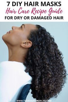 Diy Hair Remedies, Dry Hair Remedies, Easy Diy Hair, Dry Hair Mask, Natural Hair Growth Tips