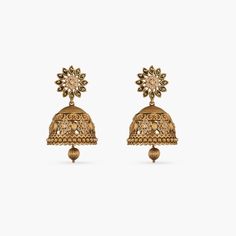 Aarthy Antique Jhumka Earrings Gold Chandbali Jhumkas With Peacock Design, Brass Meenakari Jhumkas Temple Jewelry, Gold Kundan Jhumkas With Peacock Design, Navratri Gold Jhumkas With Peacock Design, Gold Peacock Design Jhumkas For Navratri, Gold Jhumkas With Peacock Design For Navratri, Diwali Brass Jhumkas With Latkans, Gold Jhumkas For Festive Occasion, Festive Temple Jewelry Brass Jhumkas