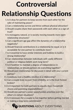 Saving Your Relationship, Questions To Ask Yourself Relationships, Questions To Ask About Relationships, Beginning Relationship Questions, Controversial Relationship Questions, Questions For New Relationships, Long Term Relationship Questions, Controversial Questions To Ask, Deepest Questions To Ask