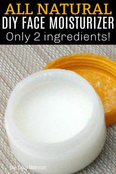 You are going to love this DIY face moisturizer. With only 2 ingredients anyone can make this DIY face cream. I promise you are going to love this easy and frugal DIY moisturizer. It is the best homemade face moisturizer. Try this homemade moisturizer today! Moisturizer Face Mask Diy, Diy Face Moisturizer Anti Aging, Diy Moisturizer Face, Homemade Moisturizer For Face, Natural Face Cream Recipe, Diy Anti Aging Moisturizer, Natural Moisturizer For Face, Homemade Facial Moisturizer