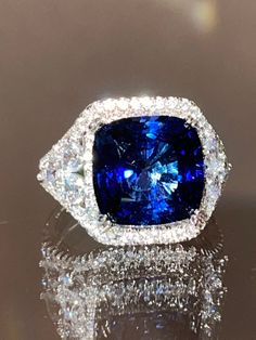 925 sterling silver excellent   quality lab sapphire cushion cut approximate weight is 8ct, laser white gold plated. Famous Jewelry, Fantasy Wedding, Wedding Brooch, Cz Earrings, Star Ring, Pendant Rings, Cz Diamond, Gorgeous Jewelry, Gem Stone