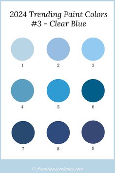 blue paint colors with the text, 2012 trending paint colors 3 - clear blue